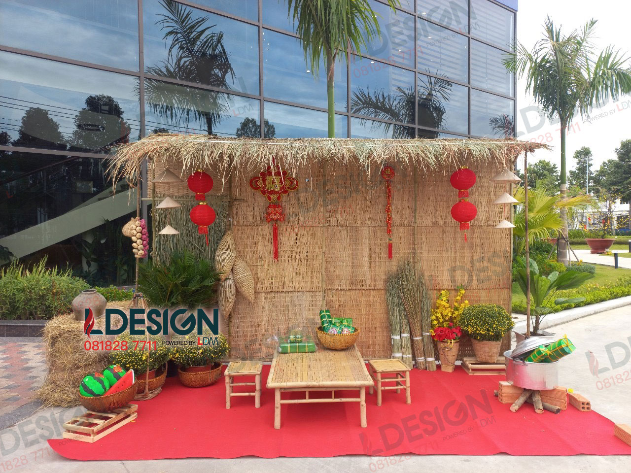 Decorate small landscape for Tet holiday of Spactronic company - Tan Uyen Binh Duong 2023