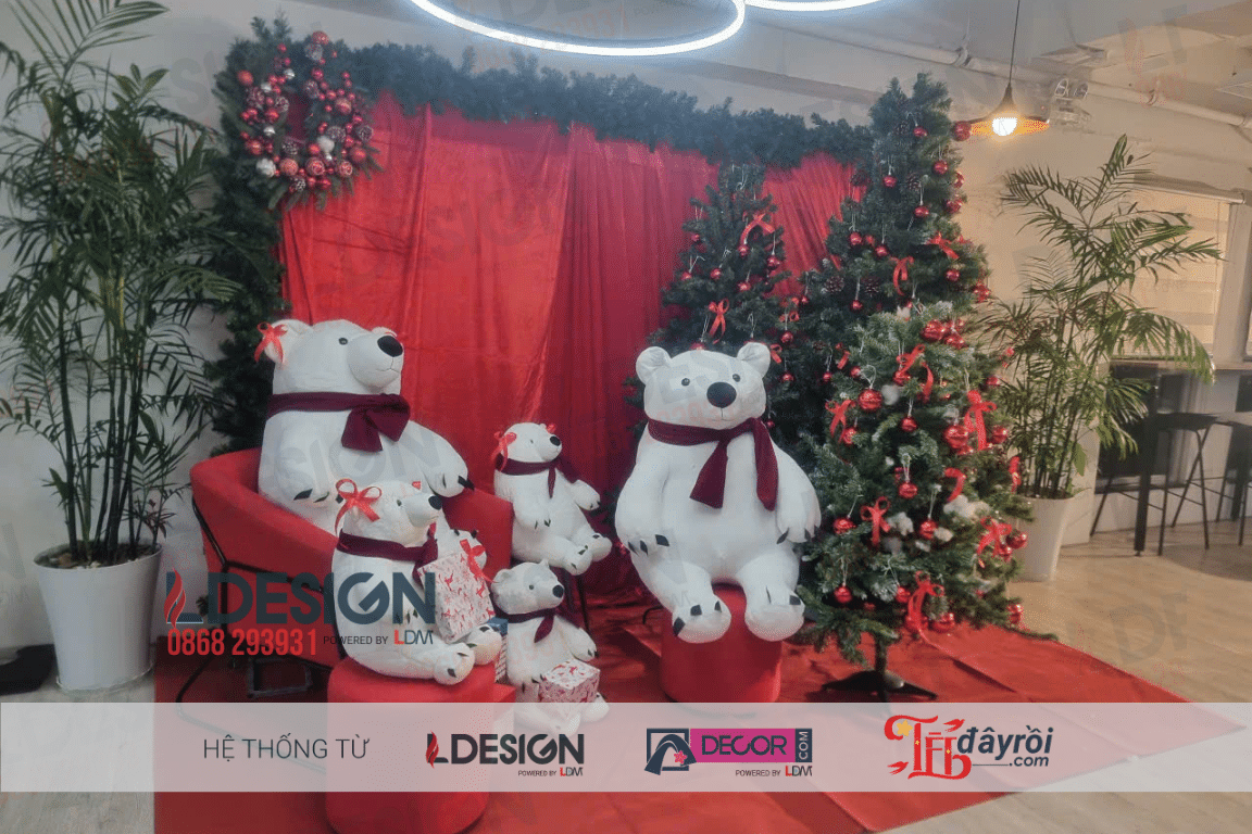 Trang trí giáng sinh văn phòng cty Sun Asterisk